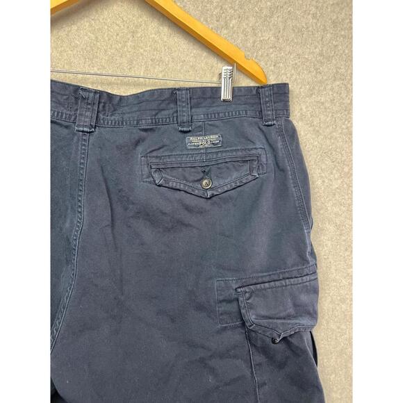 Polo Ralph Lauren Classic Gellar Cargos Shorts Mens 46 Navy Outdoor Casual Prep - Picture 7 of 13